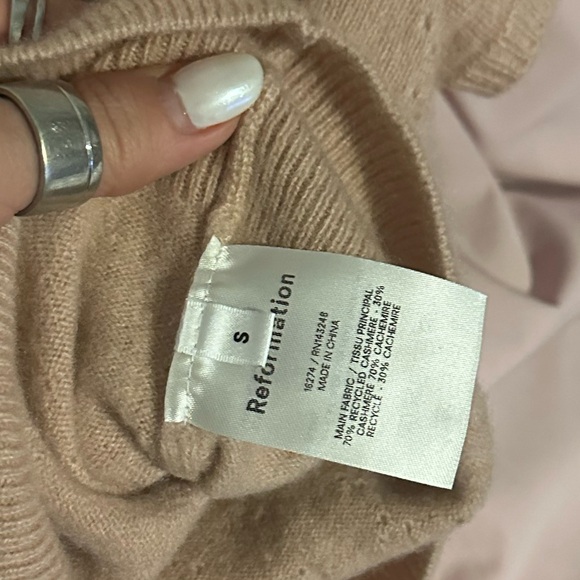 Reformation Villa Cashmere Set - in Pink - Picture 5 of 5